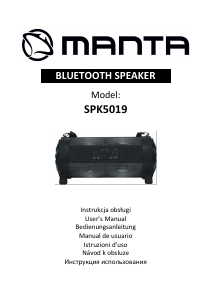 Manuale Manta SPK5019 Altoparlante