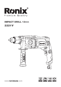 Manual Ronix 2221V Impact Drill