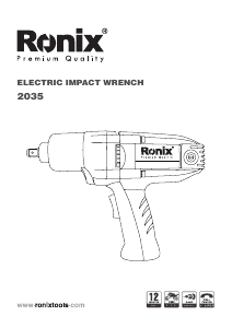 Manual Ronix 2035 Impact Wrench