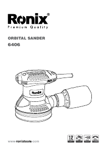 Manual Ronix 6406 Orbital Sander