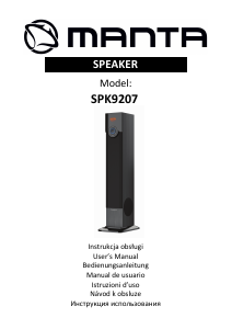 Manual de uso Manta SPK9207 Altavoz