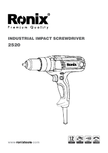 Manual Ronix 2520 Screw Driver