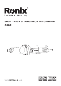 Manual Ronix 3302 Straight Grinder