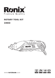 Manual Ronix 3403 Straight Grinder