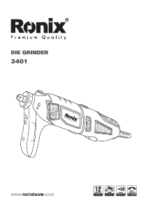 Manual Ronix 3401 Straight Grinder