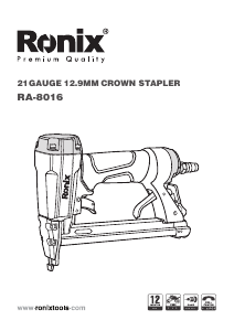 Manual Ronix RA-8016 Tacker