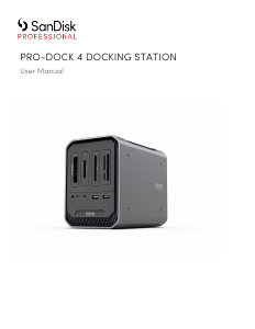 Manual SanDisk Pro-Dock 4 Docking Station