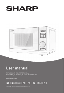 Manual Sharp YC-PG284AE-S Microwave