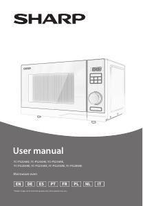 Manual de uso Sharp YC-PG234AE-S Microondas