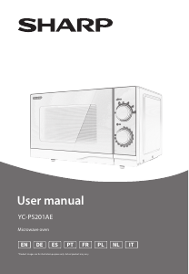 Manual Sharp YC-PS201AE-S Micro-onda