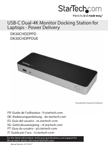 Handleiding StarTech DK30CHDDPPD Docking Station