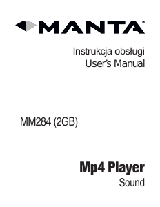 Handleiding Manta MM284 Mp3 speler