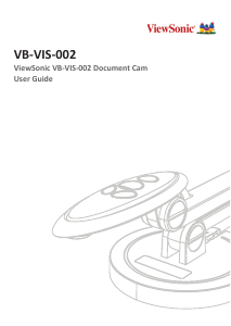 Manual ViewSonic VB-VIS-002 Document Camera