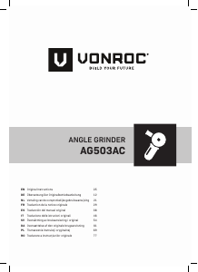 Mode d’emploi Vonroc AG503AC Meuleuse angulaire