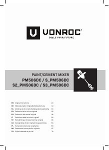 Brugsanvisning Vonroc PM506DC Cementblander
