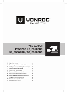 Mode d’emploi Vonroc S3_PS502DC Ponceuse delta