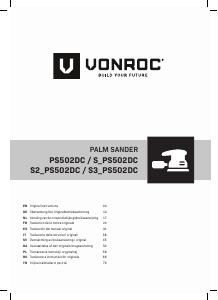 Manual Vonroc S2_PS502DC Şlefuitor delta