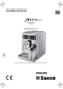 Manuale Philips Saeco HD8946 Xelsis Macchina da caffè