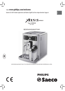 Bedienungsanleitung Philips Saeco HD8946 Xelsis Kaffeemaschine