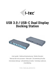Manual i-Tec CADUAL4KDOCK Docking Station