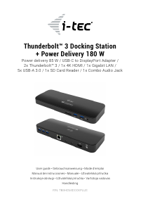 Handleiding i-Tec TB3HDMIDOCKPLUS Docking Station