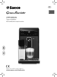 Manual Philips Saeco HD8964 GranBaristo Coffee Machine