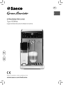 Manuale Philips Saeco HD8966 GranBaristo Macchina da caffè