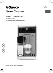 Manual de uso Philips Saeco HD8966 GranBaristo Máquina de café