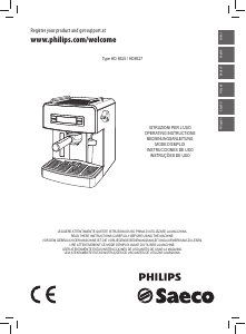 Manual Philips Saeco HD8525 Espresso Machine