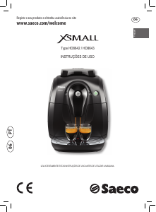 Manual Philips Saeco HD8643 Xsmall Máquina de café expresso