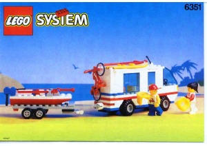 Manual de uso Lego set 6351 Town Autocaravana