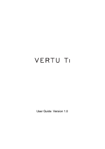 Manual Vertu Ti RM-828V Mobile Phone