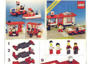 Manual de uso Lego set 6364 Town Paramédicos