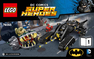 Manual Lego set 76055 Super Heroes Batman - Killer Croc combate nos esgotos