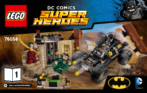 Brugsanvisning Lego set 76056 Super Heroes Batman – Redning fra Ra’s al Ghul