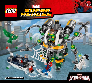 Kullanım kılavuzu Lego set 76059 Super Heroes Spider-man - Doc Ock'un tuzağı