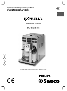 Bruksanvisning Philips Saeco HD8854 Exprelia Espressomaskin