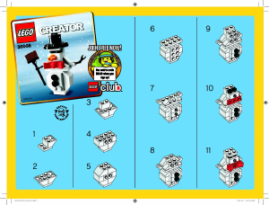 Посібник Lego set 30008 Creator Сніговик