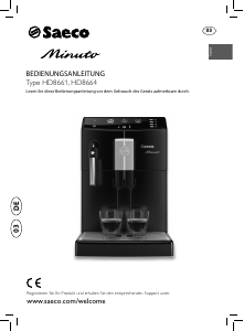 Bedienungsanleitung Saeco HD8661 Minuto Espressomaschine