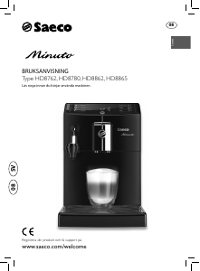 Bruksanvisning Saeco HD8662 Minuto Espressomaskin