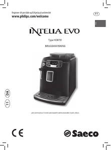 Brugsanvisning Saeco HD8755 Intelia Evo Espressomaskine