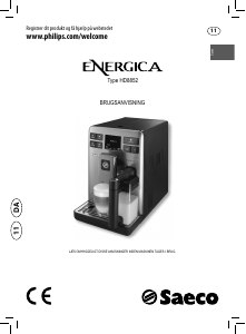 Brugsanvisning Saeco HD8852 Energica Espressomaskine