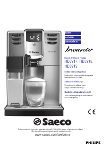 Vadovas Saeco HD8919 Incanto Espresso kavos aparatas
