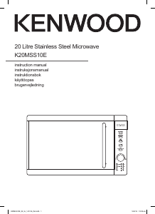 Bruksanvisning Kenwood K20MSS10E Mikrovågsugn