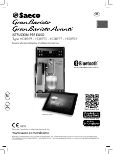 Manuale Saeco HD8978 GranBaristo Macchina per espresso