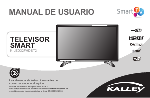 Manual de uso Kalley K-LED32HDST2 Televisor de LED