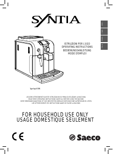 Bedienungsanleitung Saeco RI9837 Syntia Espressomaschine