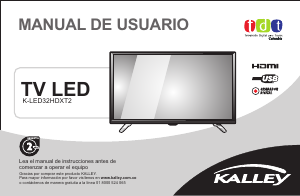 Manual de uso Kalley K-LED32HDXT2 Televisor de LED