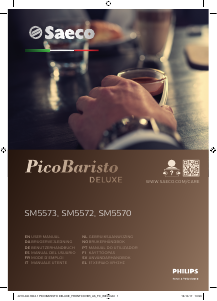 Brugsanvisning Saeco SM5572 PicoBaristo Deluxe Espressomaskine