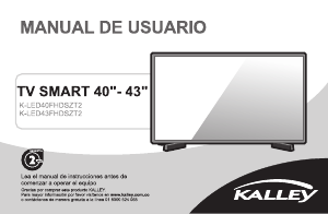 Manual de uso Kalley K-LED40FHDSZT2 Televisor de LED